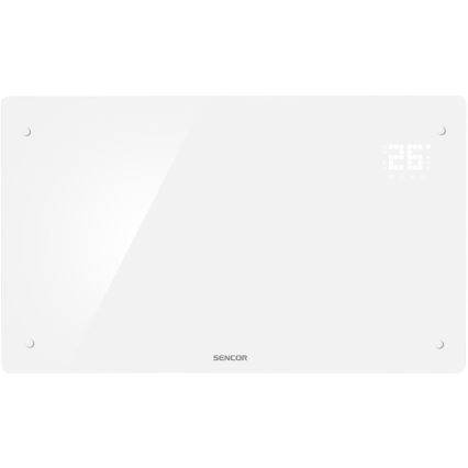 Sencor - Nutikas elektriline otseküttekeha/konvektor 2000W/230V IP24 Wi-Fi valge + kaugjuhtimispult