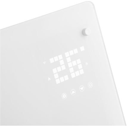 Sencor - Nutikas elektriline otseküttekeha/konvektor 2000W/230V IP24 Wi-Fi valge + kaugjuhtimispult