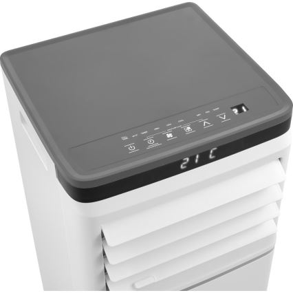 Sencor - Nutikas mobiilne kliimaseade 3-ühes koos kogu tarvikukomplektiga 815W/230V 8000 BTU Wi-Fi valge + kaugjuhtimispult