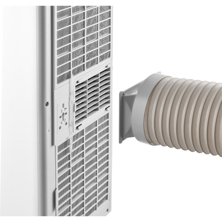 Sencor - Nutikas mobiilne kliimaseade 3-ühes koos kogu tarvikukomplektiga 815W/230V 8000 BTU Wi-Fi valge + kaugjuhtimispult