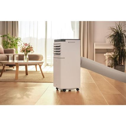 Sencor - Nutikas mobiilne kliimaseade 3-ühes koos täieliku tarvikukomplektiga 1020W/230V 10000 BTU Wi-Fi valge + kaugjuhtimispult