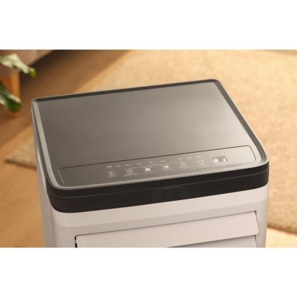 Sencor - Nutikas mobiilne kliimaseade 3-ühes koos täieliku tarvikukomplektiga 760W/230V 7000 BTU Wi-Fi valge + kaugjuhtimispult