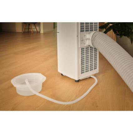 Sencor - Nutikas mobiilne kliimaseade 3-ühes koos täieliku tarvikukomplektiga 760W/230V 7000 BTU Wi-Fi valge + kaugjuhtimispult