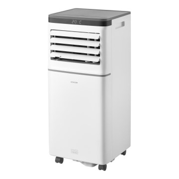 Sencor - Nutikas mobiilne kliimaseade 3-ühes koos kogu tarvikukomplektiga 815W/230V 8000 BTU Wi-Fi valge + kaugjuhtimispult