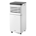 Sencor - Nutikas mobiilne kliimaseade 3-ühes koos täieliku tarvikukomplektiga 1020W/230V 10000 BTU Wi-Fi valge + kaugjuhtimispult
