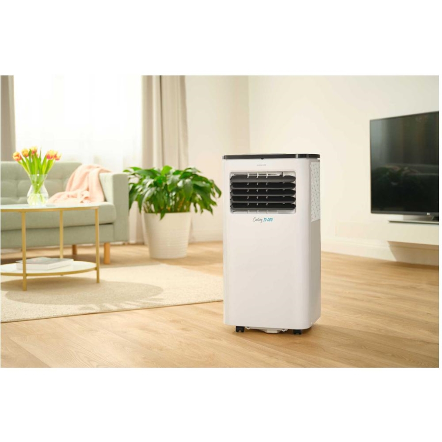 Sencor - Nutikas mobiilne konditsioneer 3-ühes, sh täielik tarvikutekomplekt 1050W/230V 10000 BTU Wi-Fi + kaugjuhtimispult