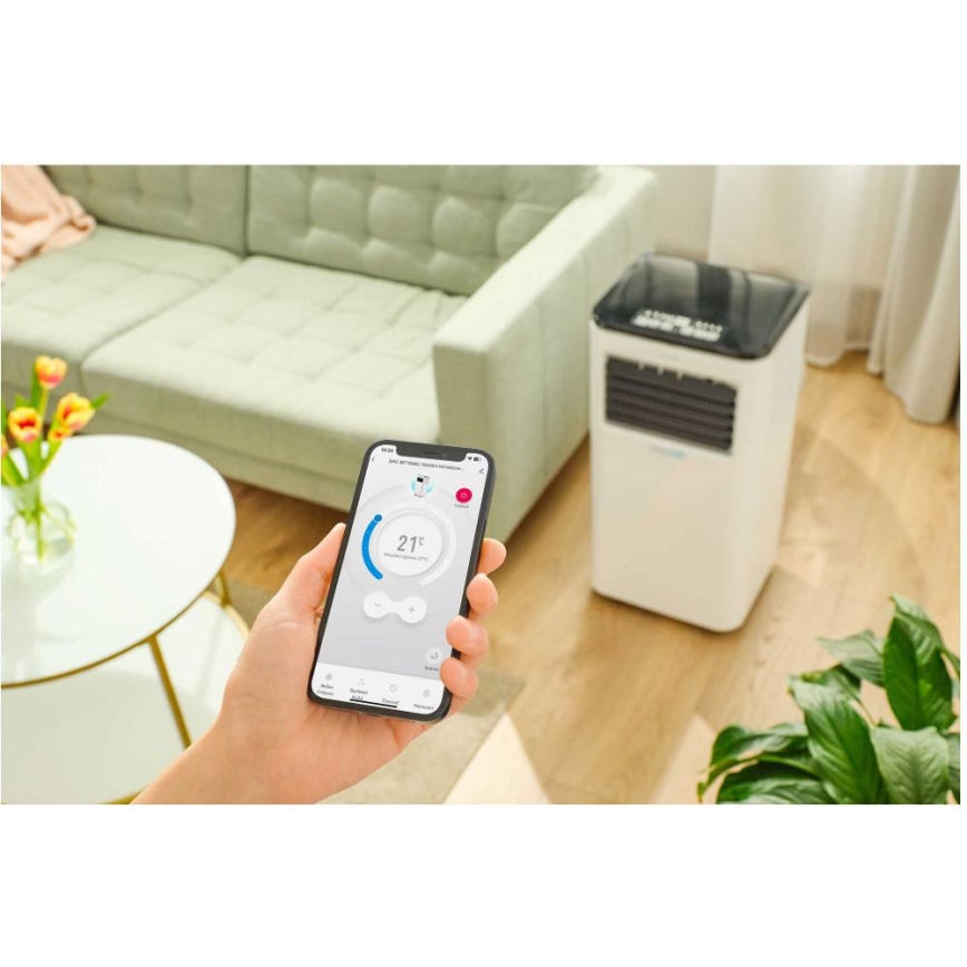 Sencor - Nutikas mobiilne konditsioneer 3-ühes, sh täielik tarvikutekomplekt 1050W/230V 10000 BTU Wi-Fi + kaugjuhtimispult