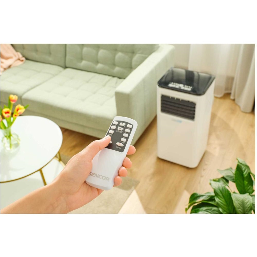 Sencor - Nutikas mobiilne konditsioneer 3-ühes, sh täielik tarvikutekomplekt 1050W/230V 10000 BTU Wi-Fi + kaugjuhtimispult