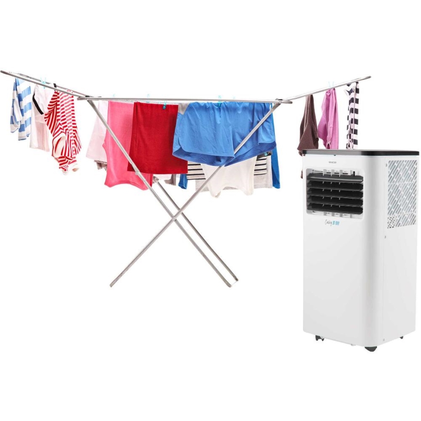 Sencor - Nutikas mobiilne konditsioneer 3-ühes, sh täielik tarvikutekomplekt 1050W/230V 10000 BTU Wi-Fi + kaugjuhtimispult