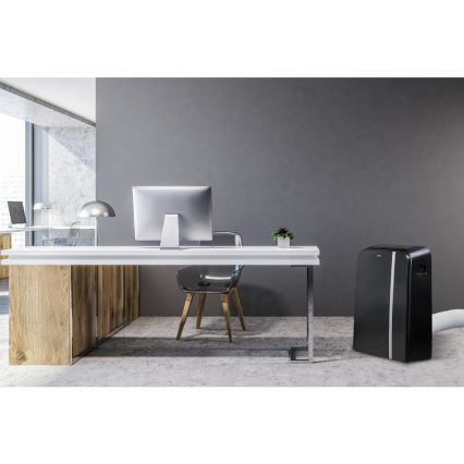 Sencor - Nutikas mobiilne konditsioneer 3-ühes, sh täielik tarvikutekomplekt 1450W/230V 12000 BTU Wi-Fi must + kaugjuhtimispult