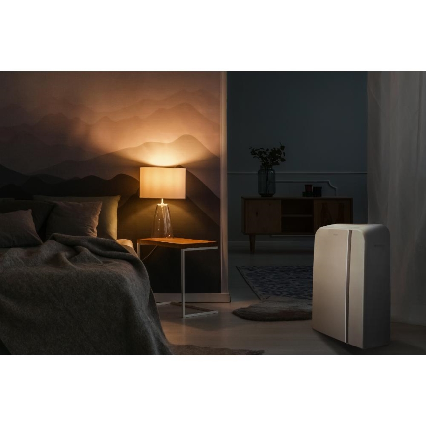 Sencor - Nutikas mobiilne konditsioneer 3-ühes, sh täielik tarvikutekomplekt 1450W/230V 12000 BTU Wi-Fi valge + kaugjuhtimispult