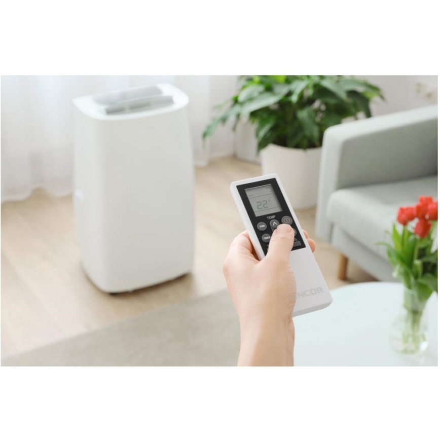 Sencor - Nutikas mobiilne konditsioneer 3-ühes, sh täielik tarvikutekomplekt 1700W/230V 16000 BTU Wi-Fi + kaugjuhtimispult