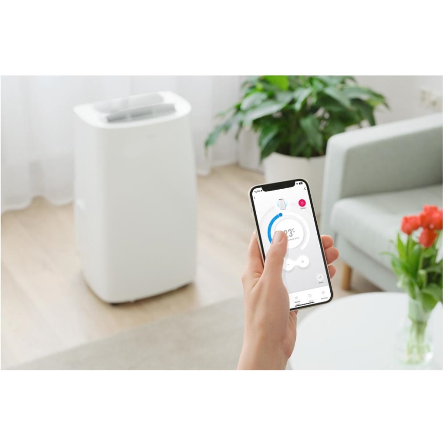 Sencor - Nutikas mobiilne konditsioneer 3-ühes, sh täielik tarvikutekomplekt 1700W/230V 16000 BTU Wi-Fi + kaugjuhtimispult