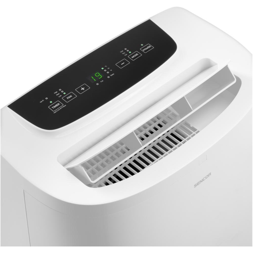 Sencor - Nutikas mobiilne konditsioneer 3-ühes, sh täielik tarvikutekomplekt 1700W/230V 16000 BTU Wi-Fi + kaugjuhtimispult