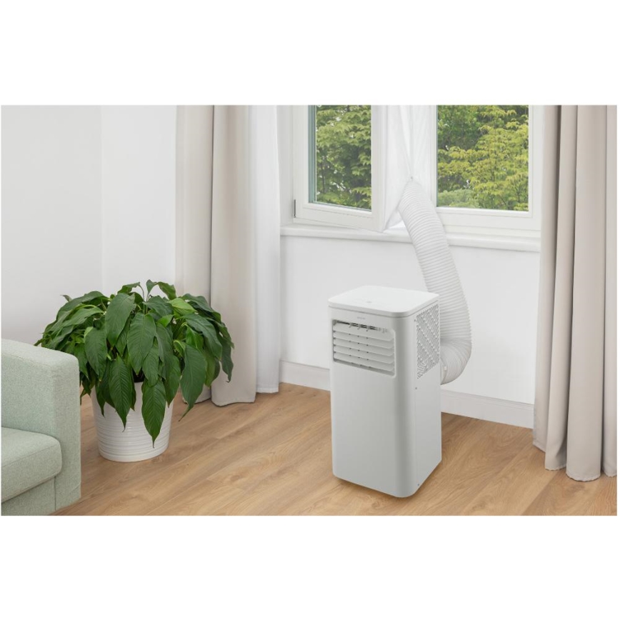 Sencor - Nutikas mobiilne konditsioneer 3-ühes, sh täielik tarvikutekomplekt 760W/230V 7000BTU Wi-Fi + kaugjuhtimispult