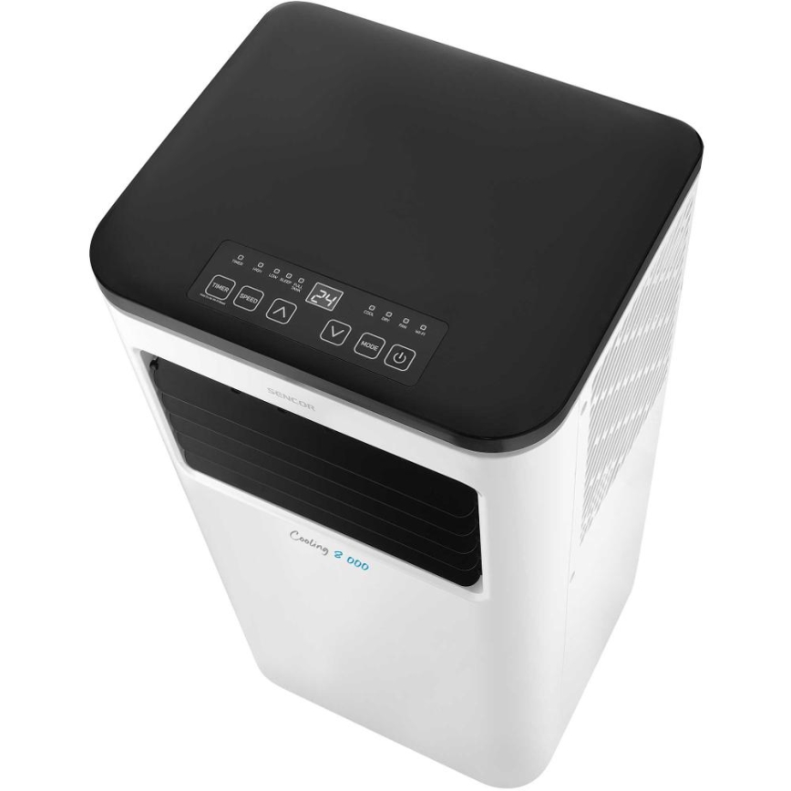 Sencor - Nutikas mobiilne konditsioneer 3-ühes, sh täielik tarvikutekomplekt 805W/230V 8000 BTU Wi-Fi + kaugjuhtimispult