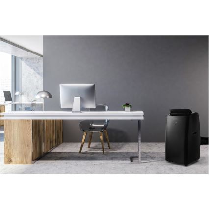 Sencor - Nutikas mobiilne konditsioneer 4-ühes kaasas täielikud lisad 900W/230V 9000 BTU Wi-Fi must + kaugjuhtimispult