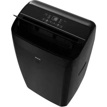 Sencor - Nutikas mobiilne konditsioneer 4-ühes kaasas täielikud lisad 900W/230V 9000 BTU Wi-Fi must + kaugjuhtimispult