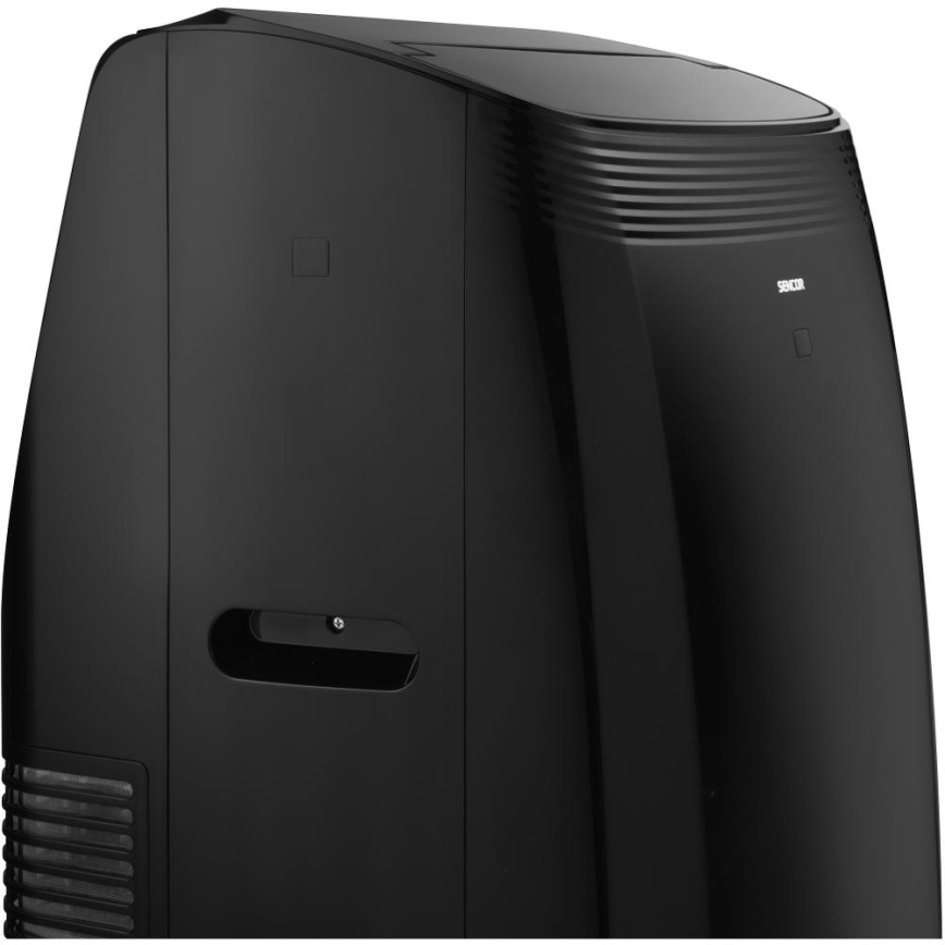 Sencor - Nutikas mobiilne konditsioneer 4-ühes kaasas täielikud lisad 900W/230V 9000 BTU Wi-Fi must + kaugjuhtimispult