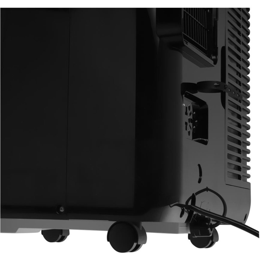 Sencor - Nutikas mobiilne konditsioneer 4-ühes kaasas täielikud lisad 900W/230V 9000 BTU Wi-Fi must + kaugjuhtimispult
