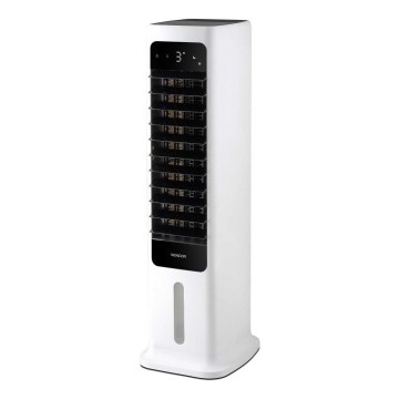 Sencor - Nutikas mobiilne õhujahuti 60W/230V Wi-Fi valge + kaugjuhtimispult