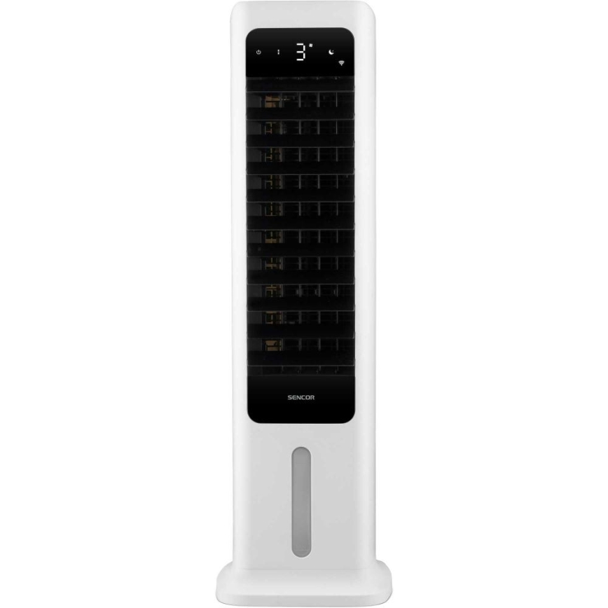 Sencor - Nutikas mobiilne õhujahuti 60W/230V Wi-Fi valge + kaugjuhtimispult