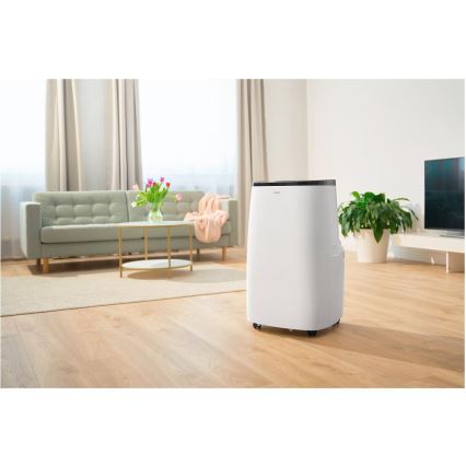 Sencor - Nutikas mobiilne kliimaseade 4-ühes koos täieliku tarvikukomplektiga 1700W/230V 12000 BTU Wi-Fi valge + kaugjuhtimispult