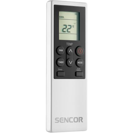 Sencor - Nutikas mobiilne kliimaseade 4-ühes koos täieliku tarvikukomplektiga 1700W/230V 12000 BTU Wi-Fi valge + kaugjuhtimispult