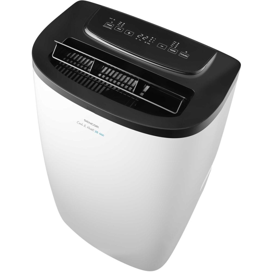 Sencor - nutikas mobiilne kliimaseade 4-ühes koos täieliku tarvikukomplektiga 1750W/230V 18000 BTU Wi-Fi valge + kaugjuhtimispult