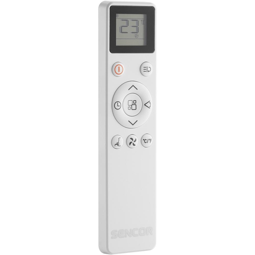 Sencor - Nutikas mobiilne kliimaseade 5-ühes koos kõigi tarvikutega 733W/230V 9000 BTU Wi-Fi valge + kaugjuhtimispult