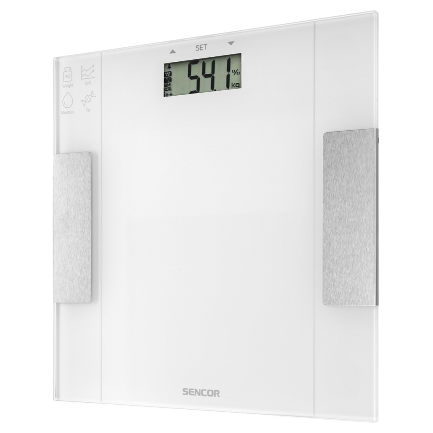 Sencor - Nutikas personaalne fitness kaal 1xCR2032 valge