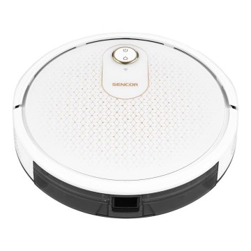 Sencor - Nutikas robottolmuimeja mopiga 2in1 28W/2600 mAh Wi-Fi valge + kaugjuhtimispult