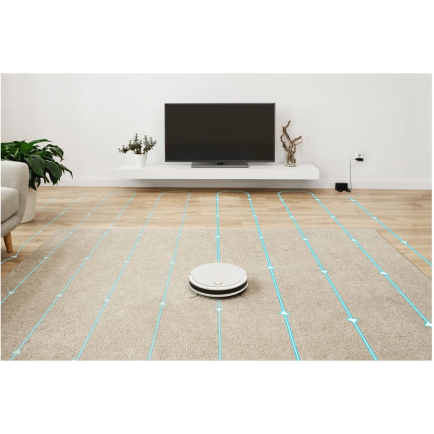 Sencor - Nutikas robottolmuimeja mopiga 2in1 28W/2600 mAh Wi-Fi valge + kaugjuhtimispult