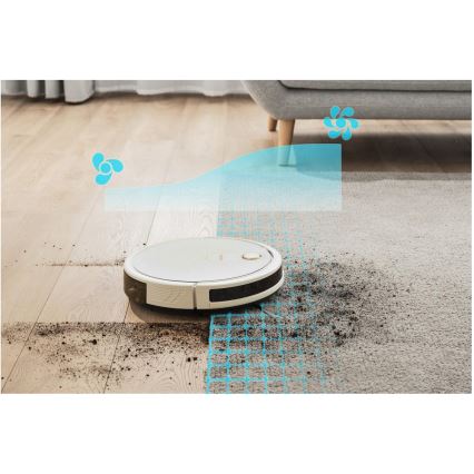 Sencor - Nutikas robottolmuimeja mopiga 2in1 28W/2600 mAh Wi-Fi valge + kaugjuhtimispult