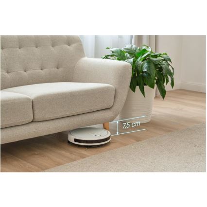 Sencor - Nutikas robottolmuimeja mopiga 2in1 28W/2600 mAh Wi-Fi valge + kaugjuhtimispult