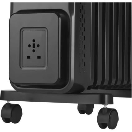 Sencor - õliradiaator 11 ribiga 1000/1200/2400W/230V Wi-Fi must