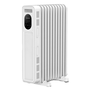 Sencor - Õliradiaator 11 ribiga 1000/2300W/230V valge + kaugjuhtimispult