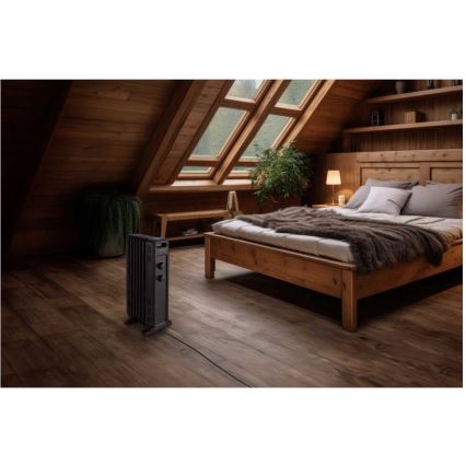 Sencor - õliradiaator 7 ribiga 600/900/1500W/230V must