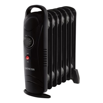 Sencor - Õliradiaator 7 ribiga 700W/230V must