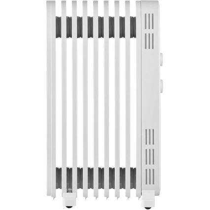 Sencor - Õliradiaator 9 ribiga 800/1200/2000W/230V valge
