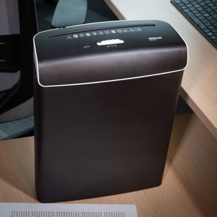 Sencor - Paberipurustaja A4, maht 7 l 230V must