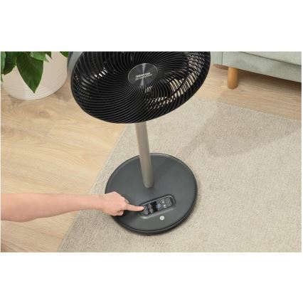 Sencor - Põrandaventilaator 3D UltraSilent 26W/230V Wi-Fi must + kaugjuhtimispult