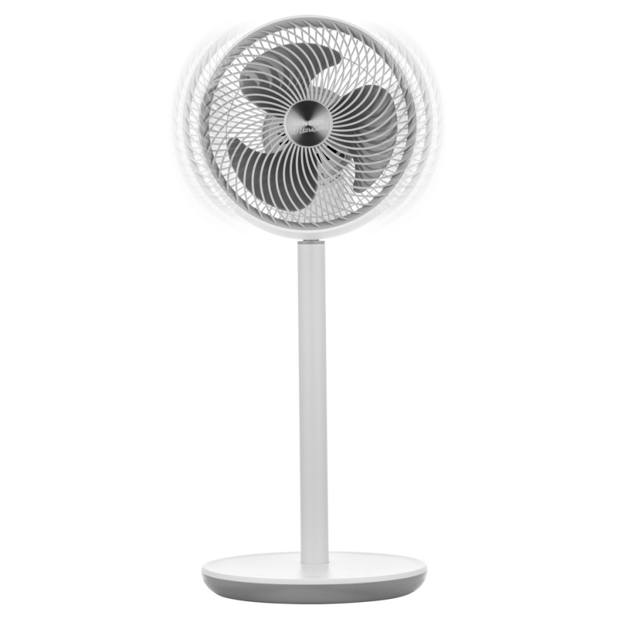 Sencor - Põrandaventilaator 3D UltraSilent 26W/230V valge + kaugjuhtimispult