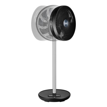 Sencor - Põrandaventilaator 3D UltraSilent 26W/230V Wi-Fi must + kaugjuhtimispult