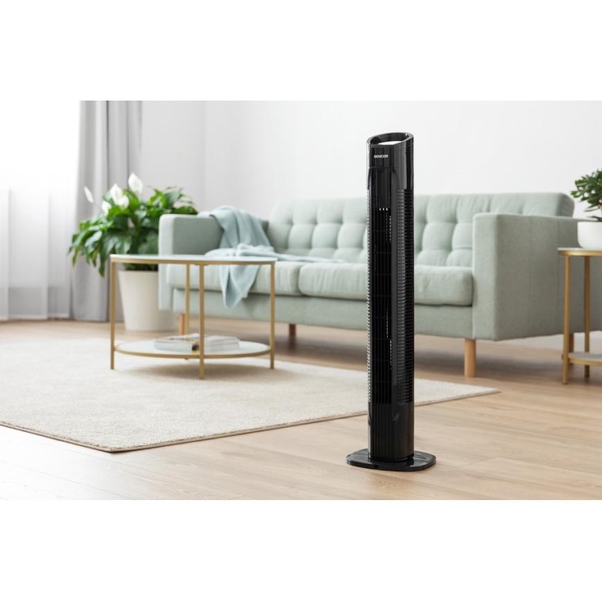 Sencor - Põrandaventilaator 50W/230V must + pult