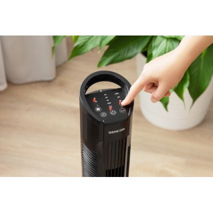 Sencor - Põrandaventilaator 50W/230V must + pult