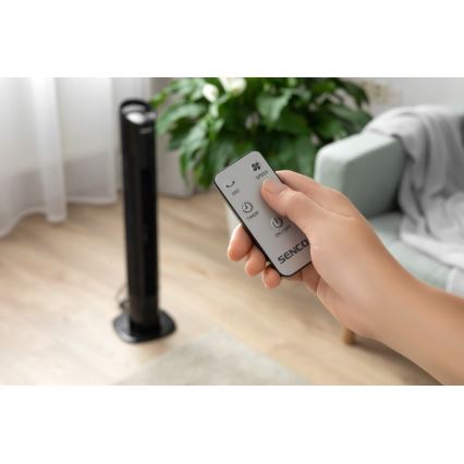 Sencor - Põrandaventilaator 50W/230V must + pult