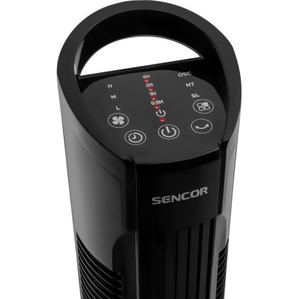 Sencor - Põrandaventilaator 50W/230V must + pult