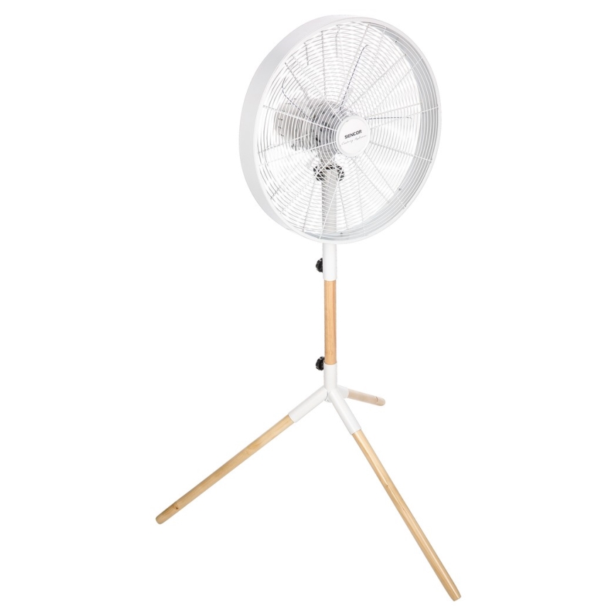 Sencor - Põrandaventilaator 50W/230V valge/pöök