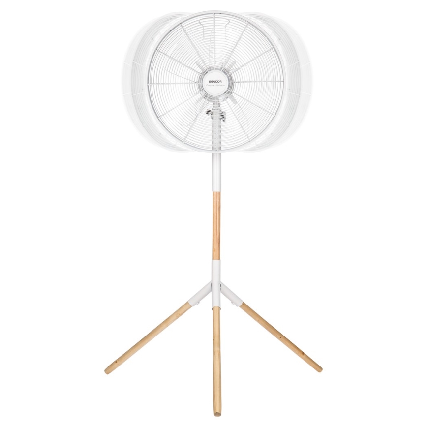 Sencor - Põrandaventilaator 50W/230V valge/pöök